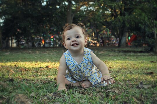 Beb&eacute; en parque 