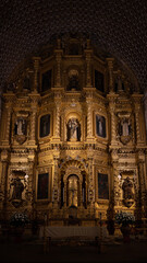 Fototapeta na wymiar Retablo de Ex Convento de Santo Domingo Oaxaca