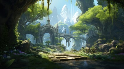 MMORPG Game Art Environment