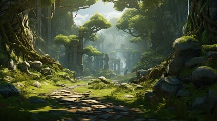 MMORPG Game Art Environment