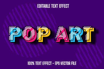 Pop Art Text Effect Modern Style