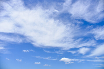 blue background, blue sky with clouds, clouds in the sky, blue sky and clouds, background, wallpaper, cirrus, cumulus