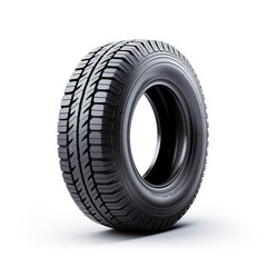 a tire on a white background