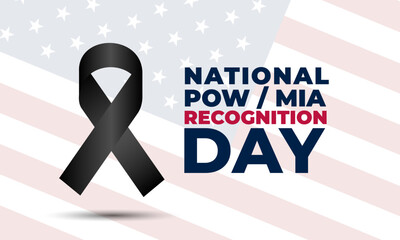 National POW MIA Recognition Day September 15 Background Vector Illustration - Powered by Adobe
