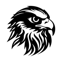 Eagle head tattoo, eagle vector, isolated on white background, eagle, isolated vector sign symbol, vector illustration.