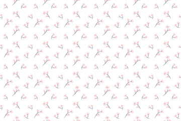 A tiny flower seamless pattern background