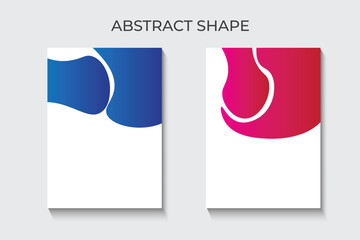 Fototapeta premium abstract shape design for flyer, brochure, banner and social media post. colorful geometric shape design.