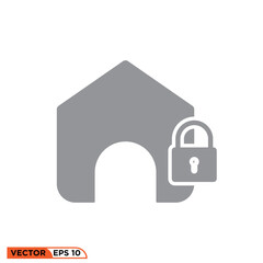 Home icon vector graphic of template