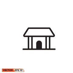 Home icon vector graphic of template