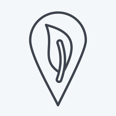 Icon Eco Friendly. related to CBD Oil symbol. simple design editable. simple illustration