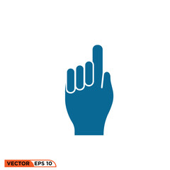 index finger icon vector graphic of template 