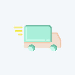 Icon Fast Delivery. related to Black Friday symbol. shopping. simple illustration