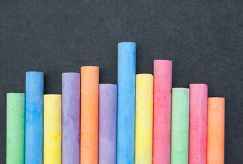 colorful chalk board