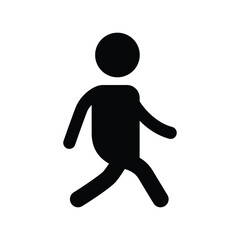 People walking sign vector icon