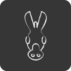 Icon Donkey. related to Animal Head symbol. simple design editable. simple illustration