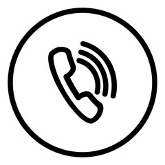 telephone icon button