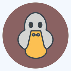 Obraz premium Icon Duck. related to Animal Head symbol. simple design editable. simple illustration