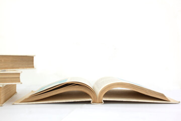 open book isolated on white background