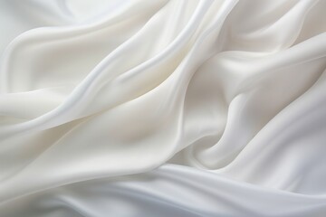 Fototapeta premium White silk background. Generative AI