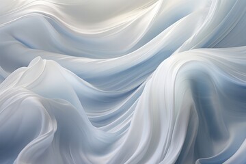 Obraz premium White silk background. Generative AI