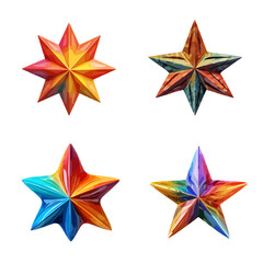 Obraz premium stars rating Five stars customer product rating Vector illustration Premium quality element stars