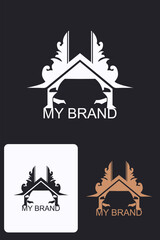 Bali-Inspired Reliability: The Car Rental Logo with Authentic Balinese Characteristics