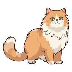 Obraz premium Majestic Feline Beauty: British Longhair Artwork