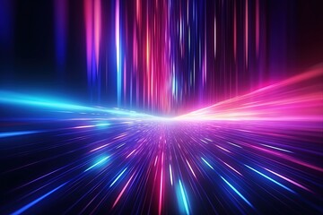 abstract futuristic background with pink blue glowing neon moving high speed wave lines and bokeh lights. Data transfer concept Fantastic wallpaper
