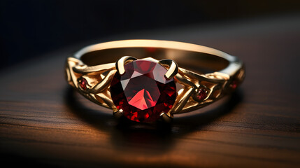 Ruby Gold Ring.