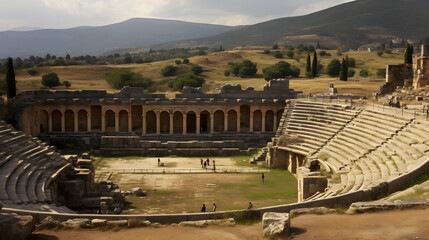 Ruins of the Ancient Theatre of Hierapolis