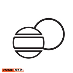 Planet neptun icon vector graphic of template  © Ilallali