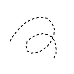 minimal rolling dash line