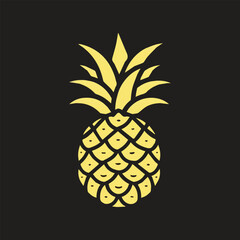 Pineapple Silhouette Symbol Logo Icon