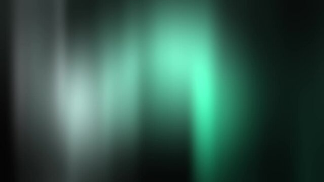 Green aurora motion background animation. 2D computer rendering motion graphic