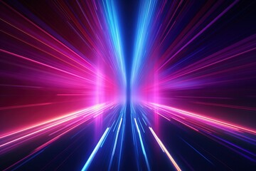 abstract futuristic background with pink blue glowing neon moving high speed wave lines and bokeh lights. Data transfer concept Fantastic wallpaper