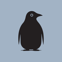 Fototapeta premium Abstract fun penguin animal logo 