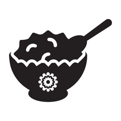 Meal, food bowl, hot food icon