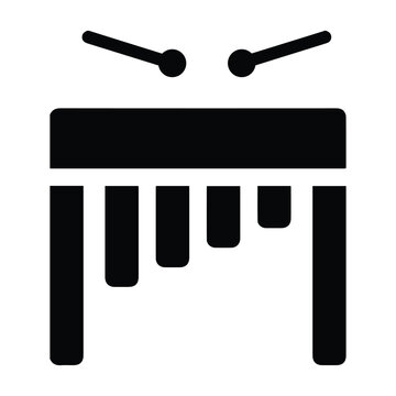 Marimba, xylophone, vibraphone sticker icon