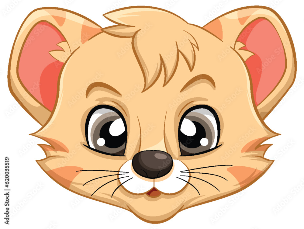 Poster Cute Tiger Cartoon Character