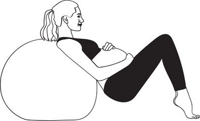 Pregnant Woman Yoga