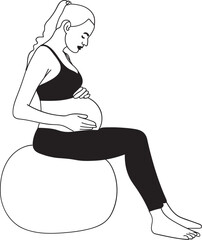 Pregnant Woman Yoga