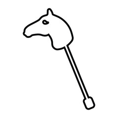 Rocking horse, trojan horse, toy horse sticker