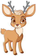Cute Deer Cartoon Character