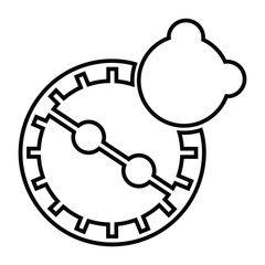 Teething toy, teether, toy icon