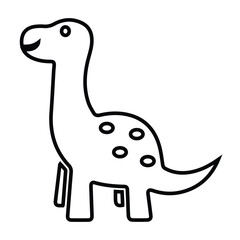 Toy dinosaur, toy animal, cute dinosaur sticker icon