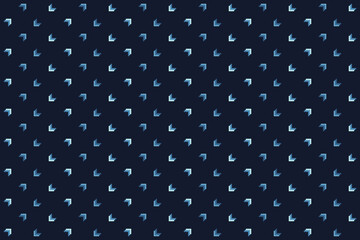 Abstract geometric seamless pattern with triple square corner. Blue and light blue element on dark blue background, for fabric textile masculine male shirt ladies dress cloth fabric textile cushion 