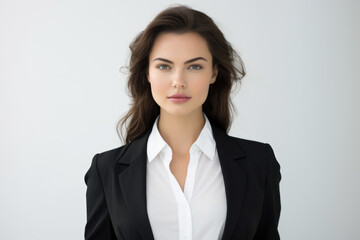 Obraz premium Close up of a businesswoman on a clear background. Generative AI