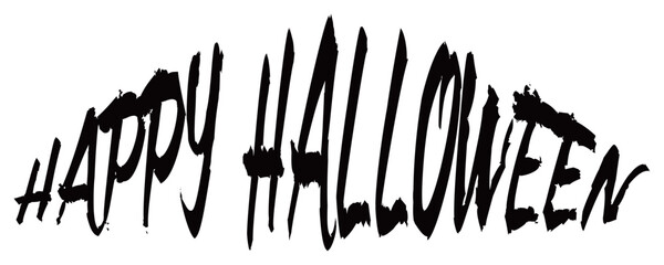 Happy Halloweenの文字の素材