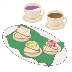 croissant and coffee