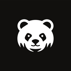 Hand drawn bear logo icon